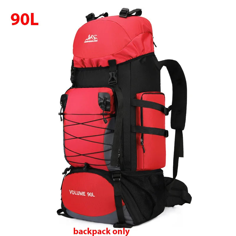 large 90-liter travel backpack