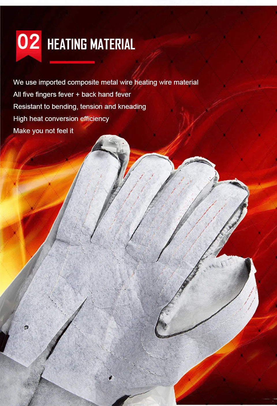 electric heated winter gloves,