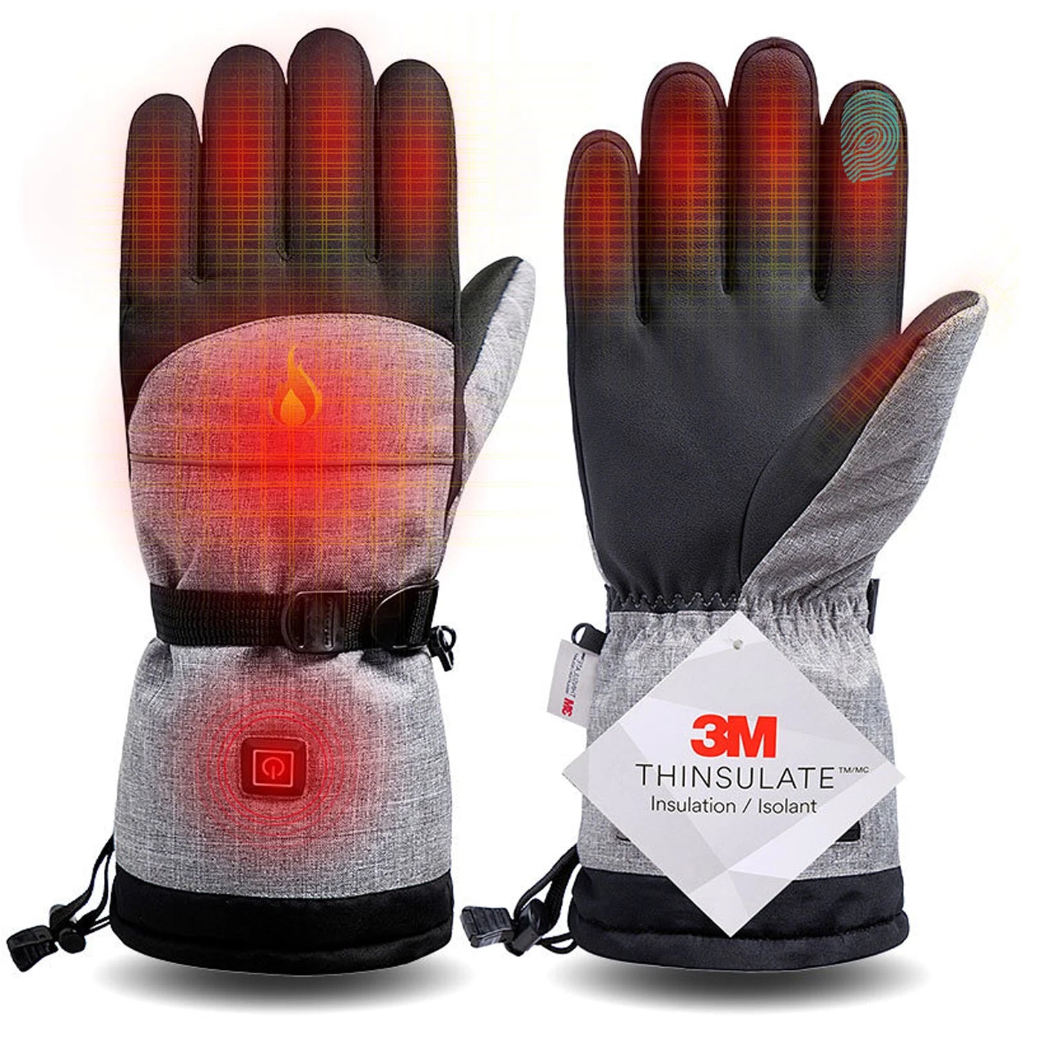 electric heated winter gloves,