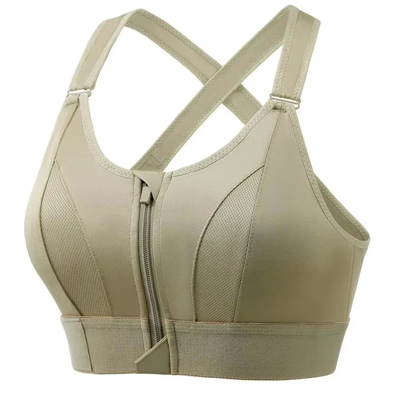 Shockproof Support, Elastic Fit, Slim Yoga Crop Top