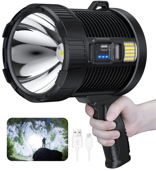 Rechargeable Spotlight - 900,000 Lumens