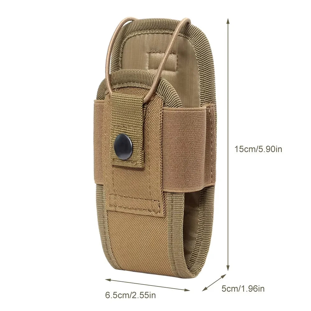 Camping MOLLE Radio Walkie Talkie Pouch – Tactical Waist Bag Holder
