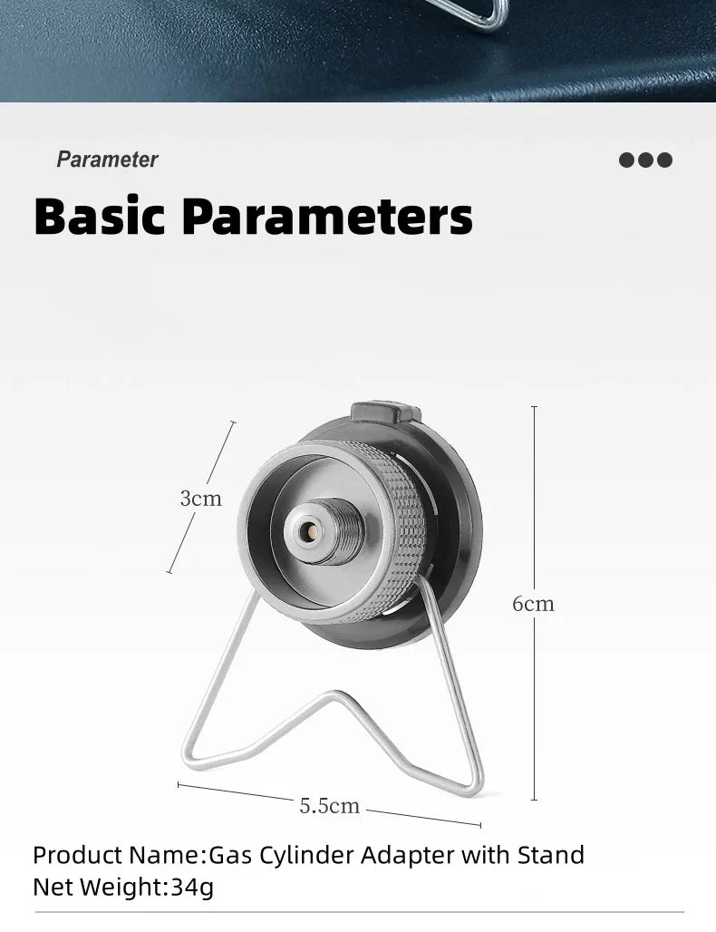 Butane Adapter with Bracket