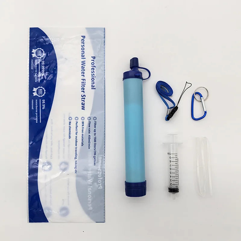 1pc Outdoor Water Filter – Personal Straw Filtration System