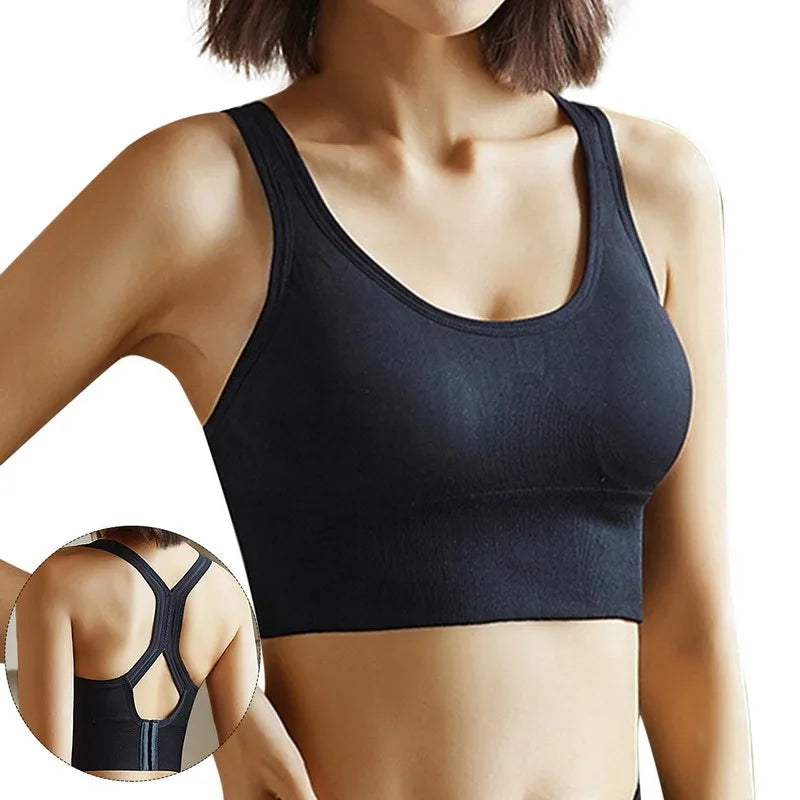 Hollow Breathable Crop Top for Gym, Running, and Fitness