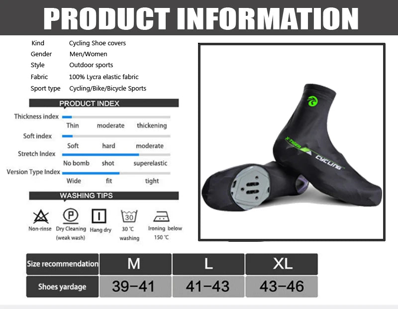 -TIGER Cycling Shoe Covers,