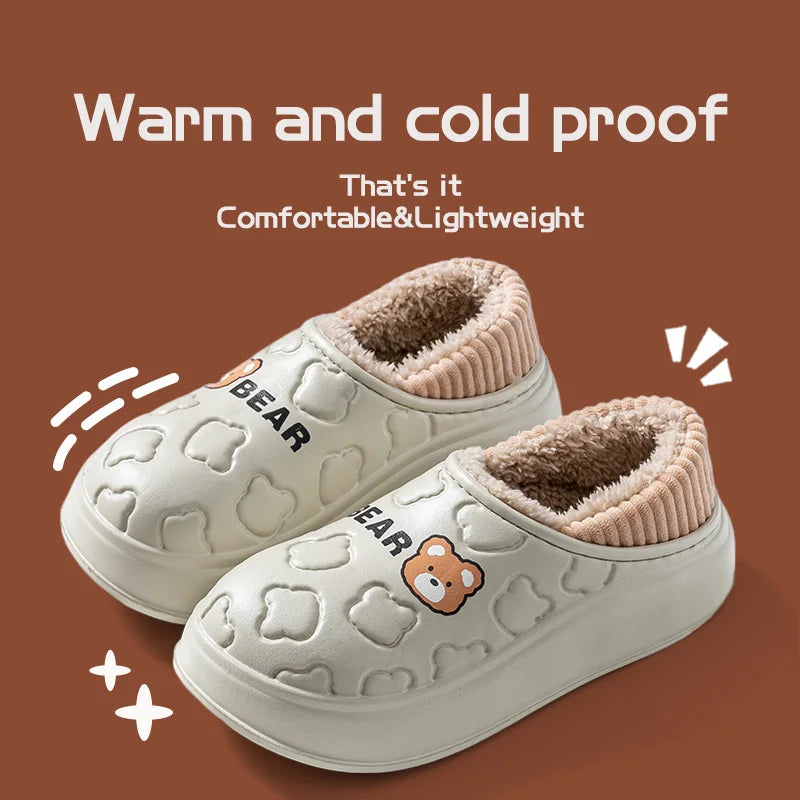 CozyStep™ Waterproof Cotton Slippers – Winter-Ready Comfort for Her & Him