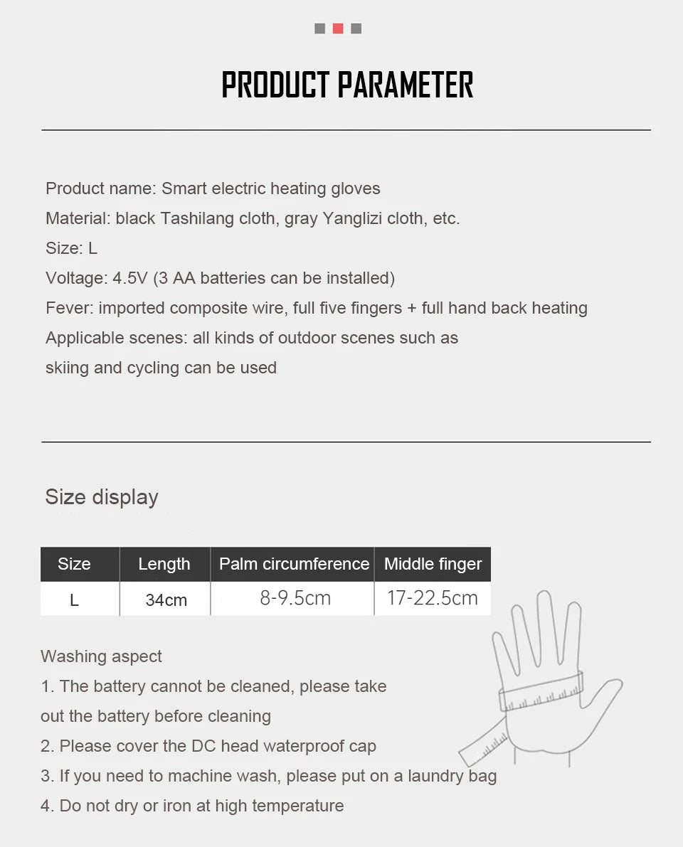 electric heated winter gloves,