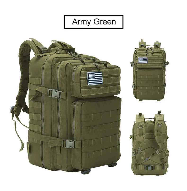 Multi-Functional Tactical Backpack – 50L / 35L / 25L | Waterproof & Large Capacity