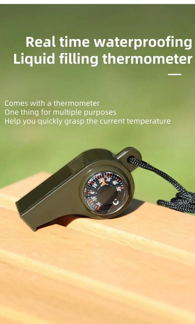 The "3 in 1 Camping Hiking Emergency Survival Whistle"