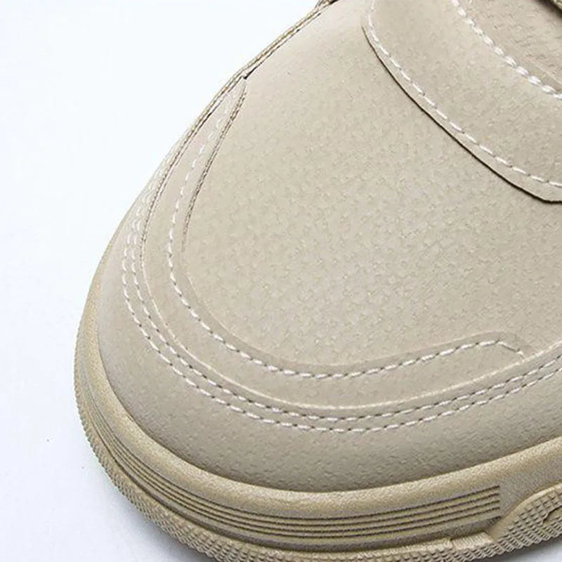 2024 Men's Footwear Spring New Leisure Shoes for Men Outdoor Work Boots Trendy Fashion Leather Boots British High Top