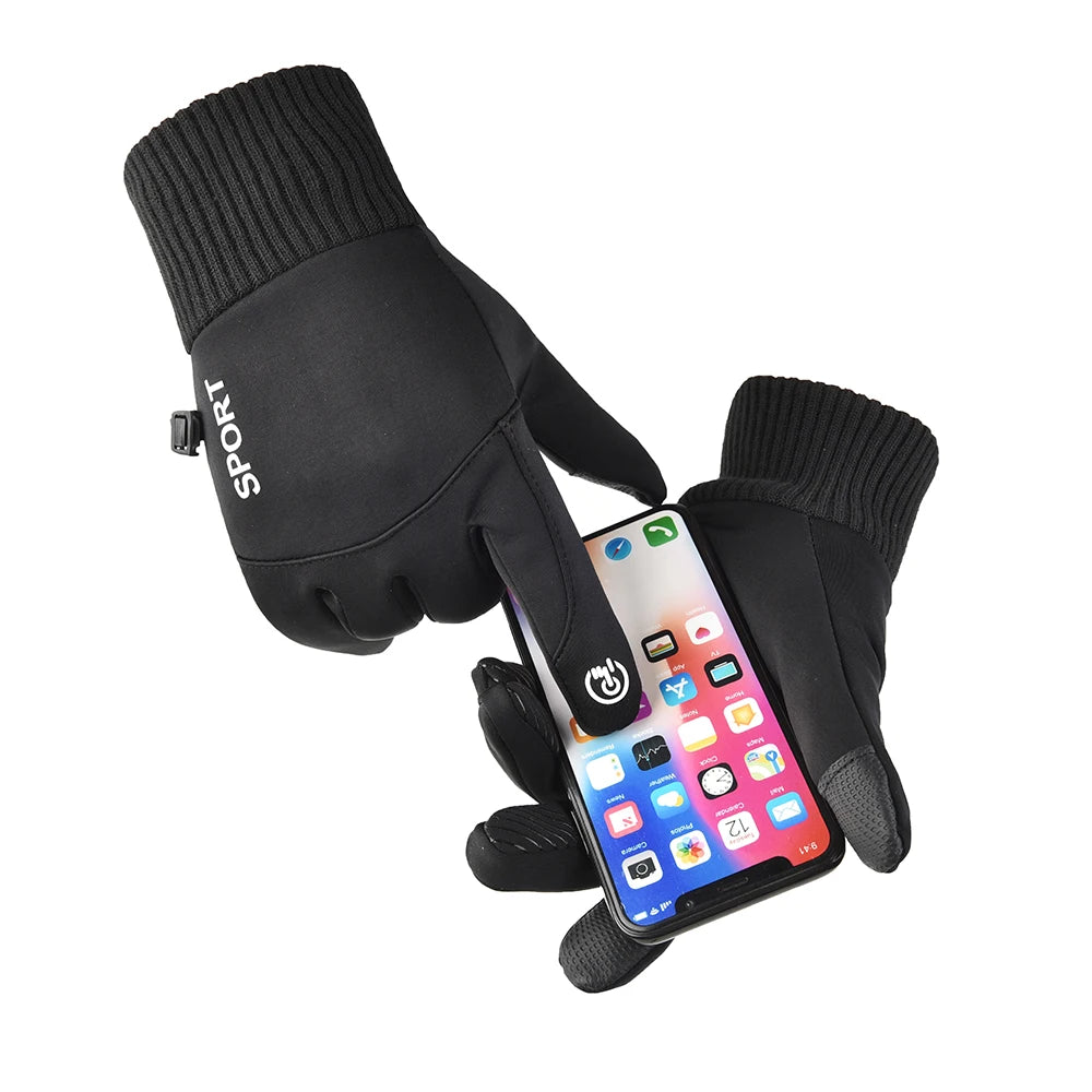 Winter Waterproof Men's Gloves Windproof Sports