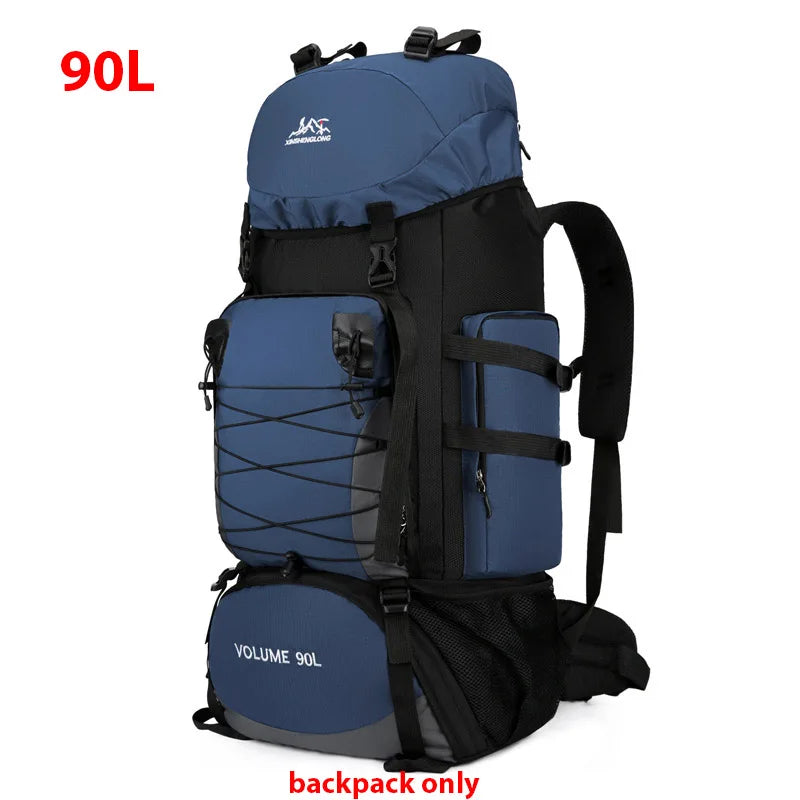 large 90-liter travel backpack