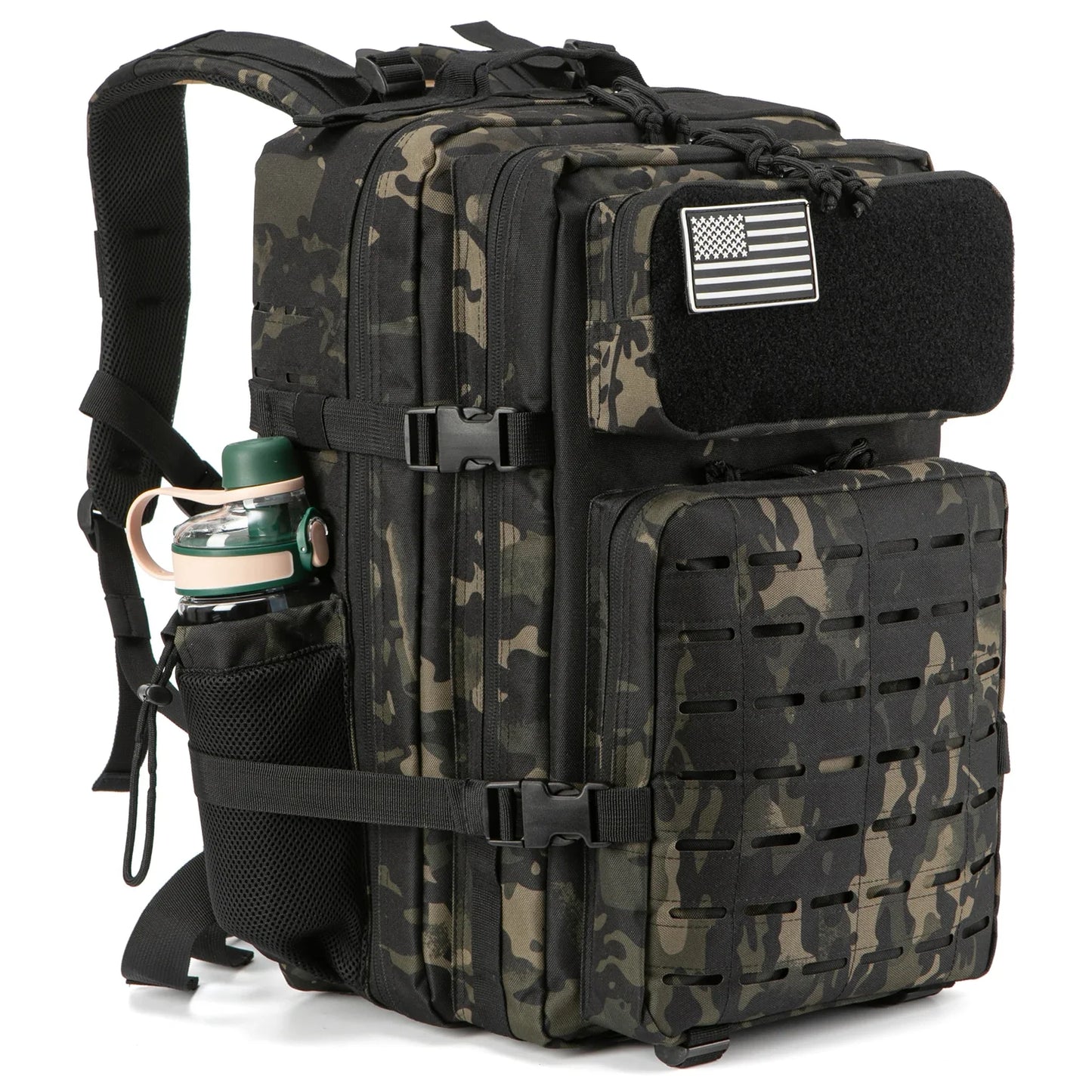 Men & Women – Laser-Cut MOLLE 3-Day Pack, Hiking, School,
