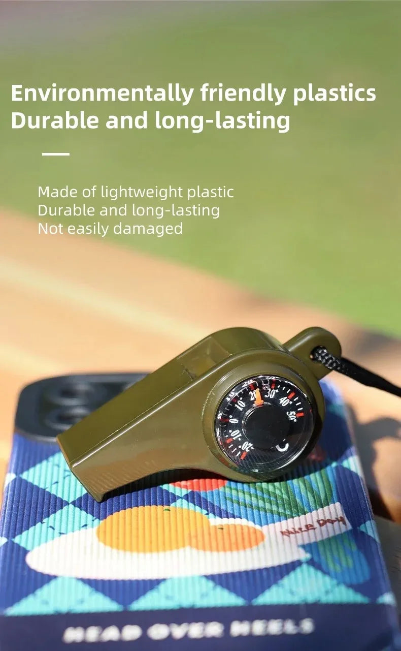 The "3 in 1 Camping Hiking Emergency Survival Whistle"