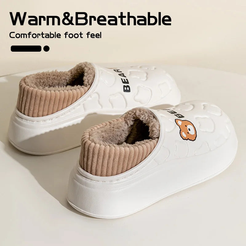 CozyStep™ Waterproof Cotton Slippers – Winter-Ready Comfort for Her & Him