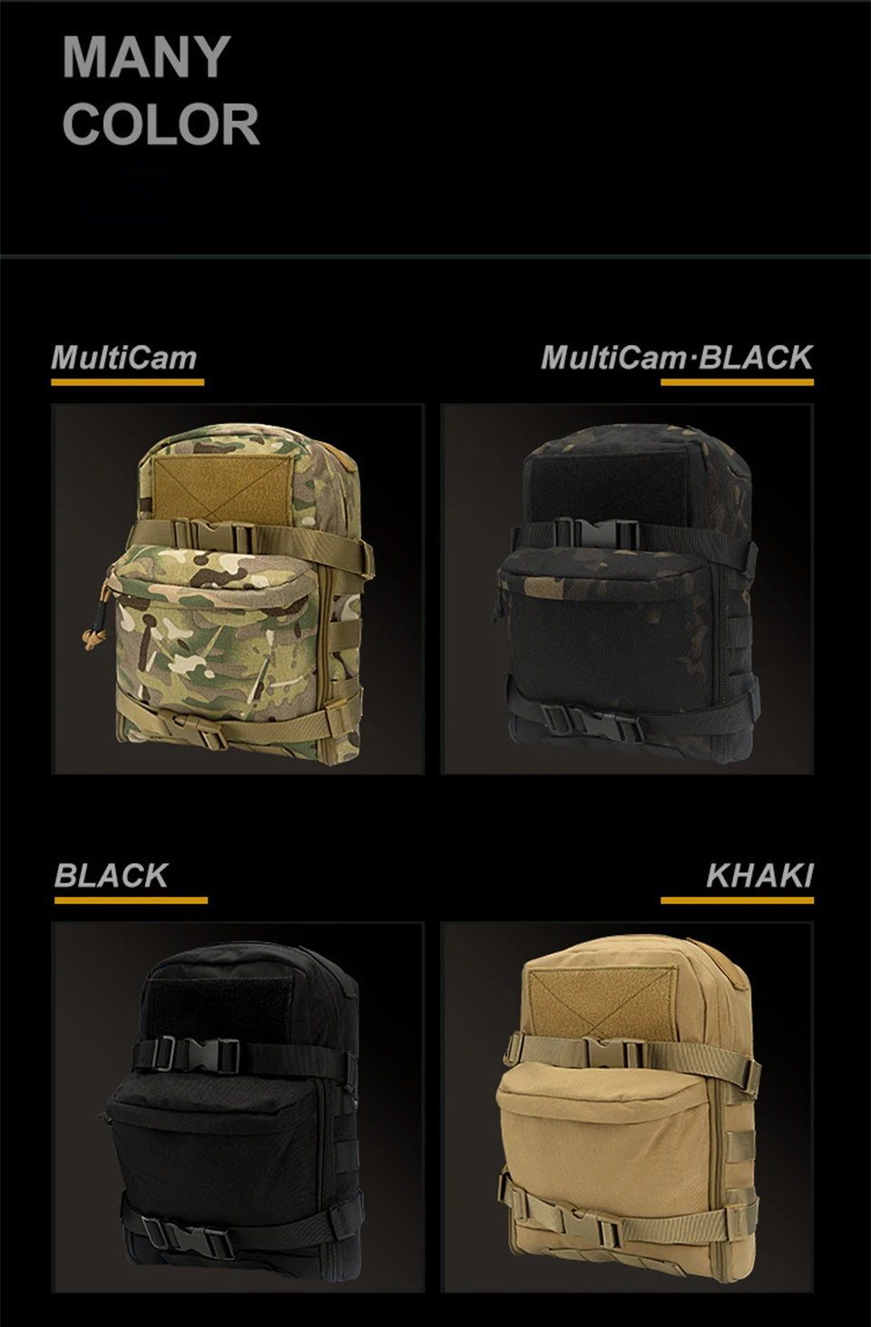 mini hydration backpack designed for tactical or outdoor use.s