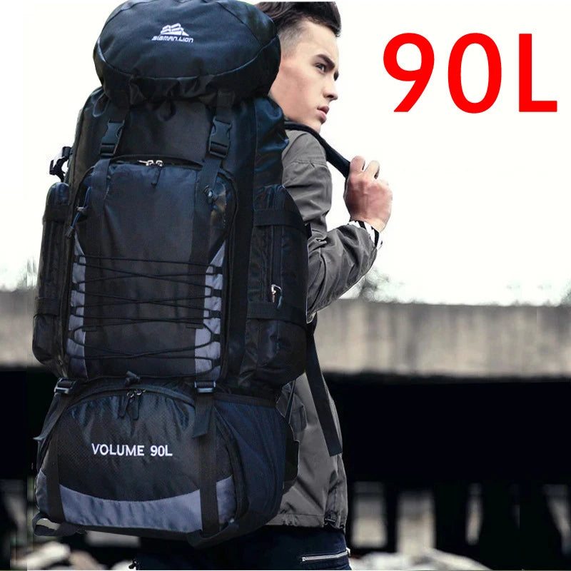 large 90-liter travel backpack