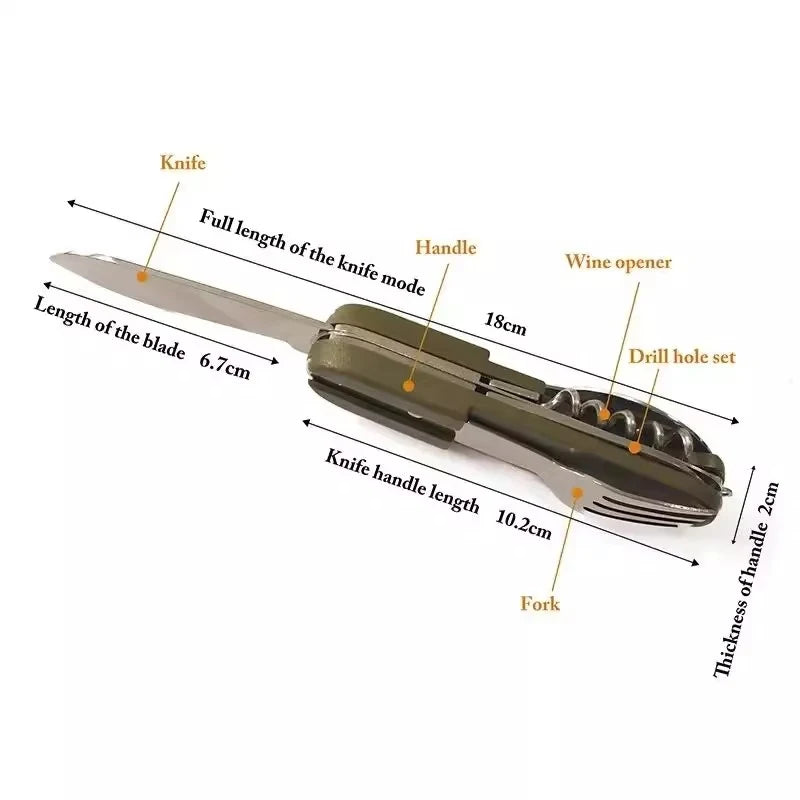The Outdoor 7-in-1 Camping Gear