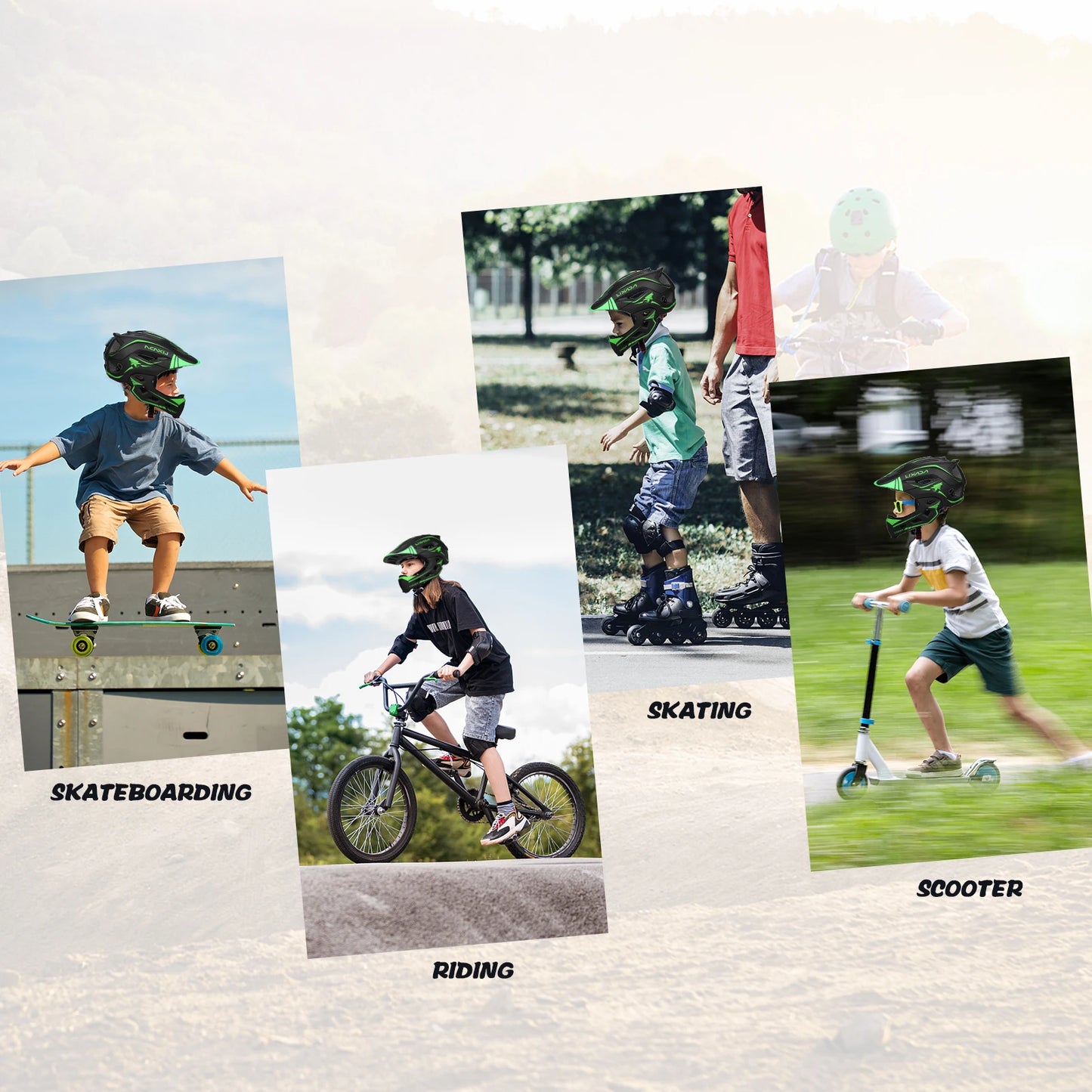 Lixada Kids Full Face Helmet: