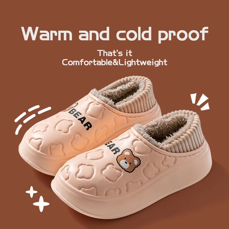 CozyStep™ Waterproof Cotton Slippers – Winter-Ready Comfort for Her & Him