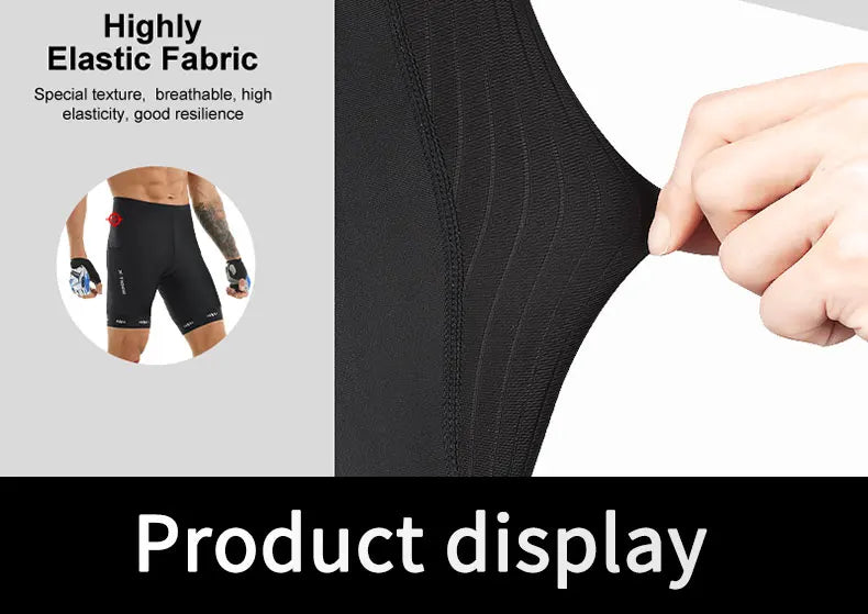 X-TIGER Men Cycling Shorts with Back Pocket