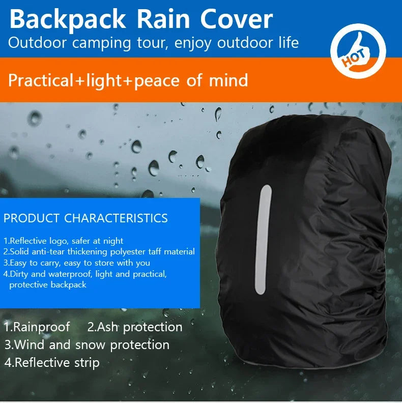 waterproof backpack rain cover