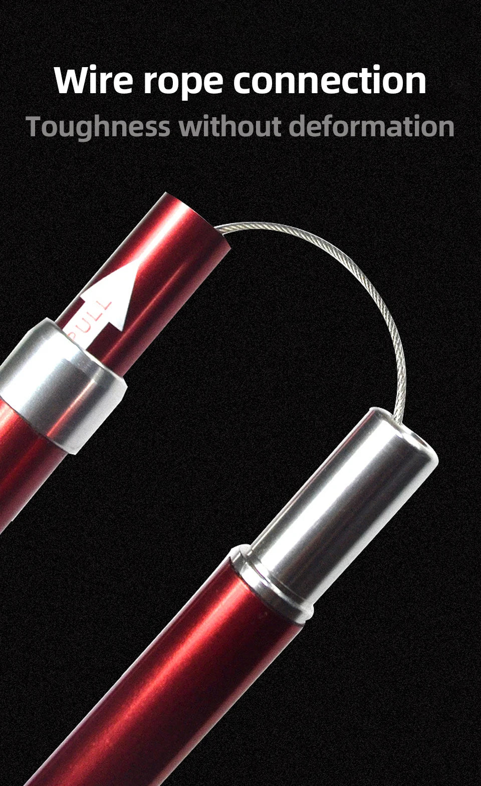 Lightweight, Foldable & Portable Walking Stick for CampingS