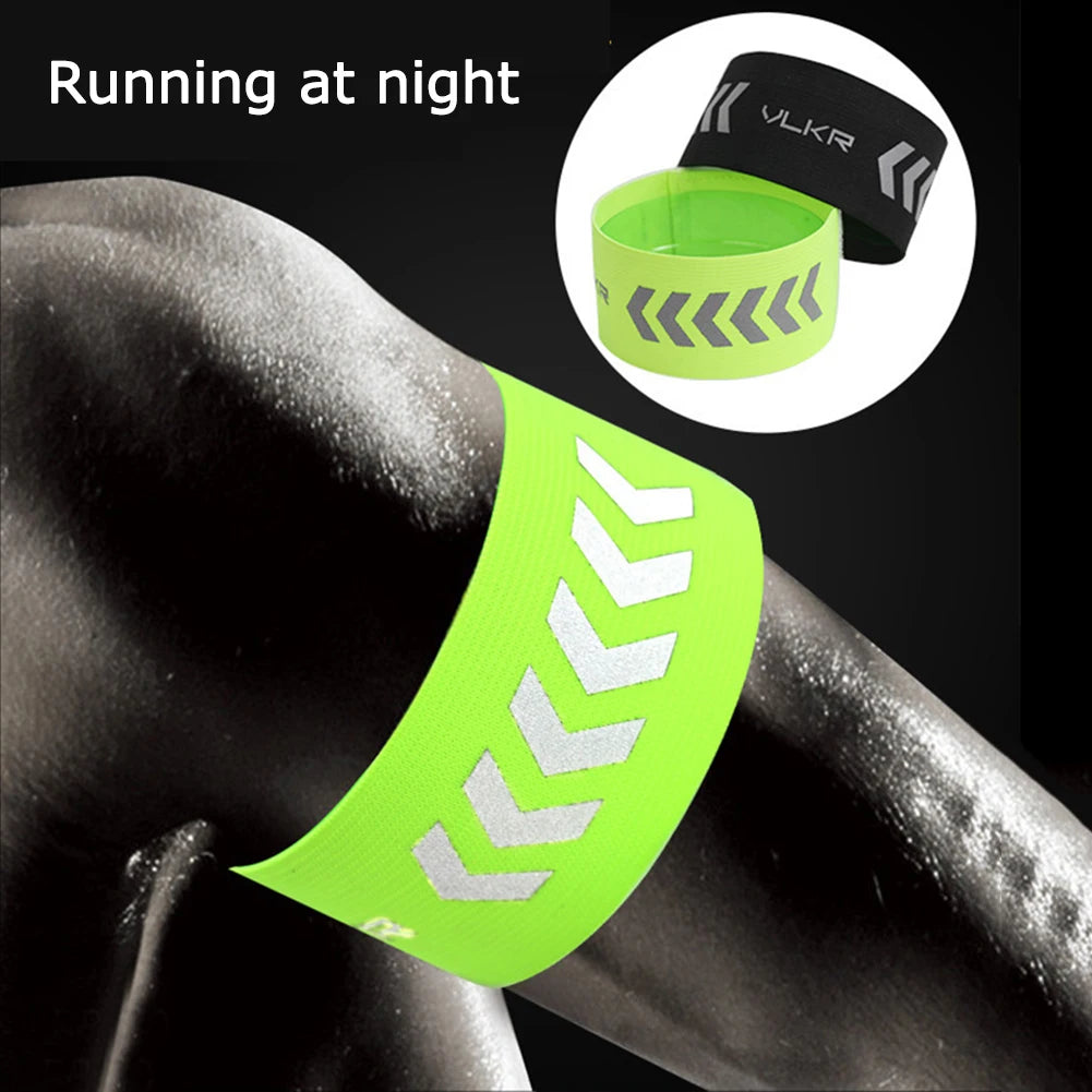 5-20PCS Reflective Beam Belts Multifunction Arm Ankle Leg Safety Bands for Cycling Durable Adjustable for Joggers Bikers Walkers