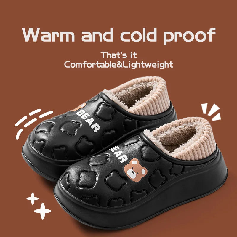 CozyStep™ Waterproof Cotton Slippers – Winter-Ready Comfort for Her & Him