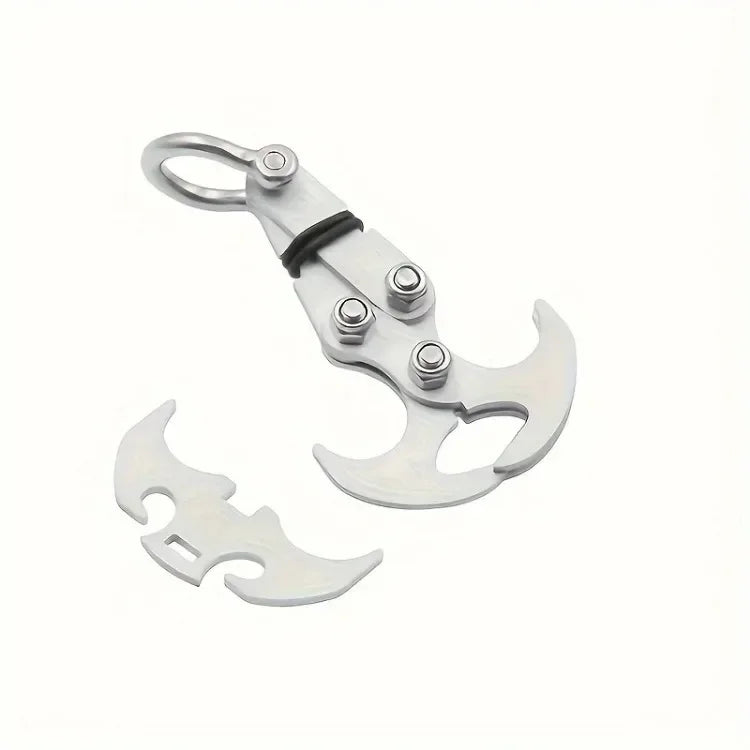 "Stainless Steel Folding Grappling Hook – Durable, Compact,g