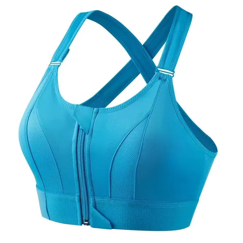 Shockproof Support, Elastic Fit, Slim Yoga Crop Top