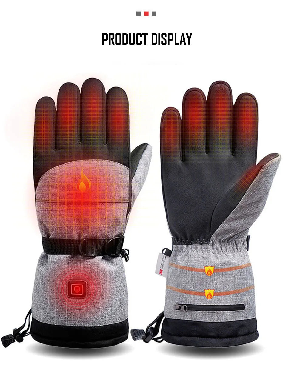 electric heated winter gloves,