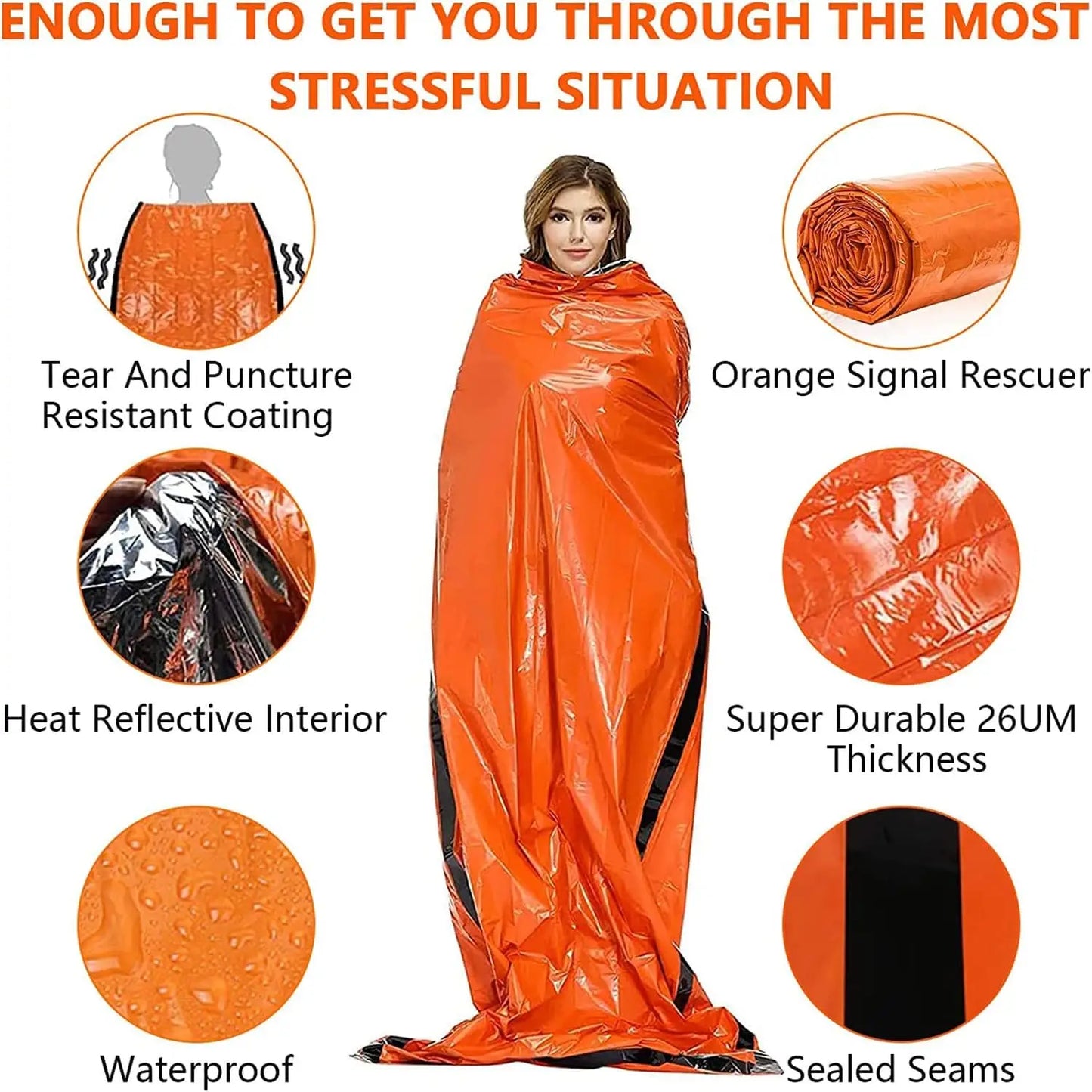 portable outdoor emergency sleeping bag,