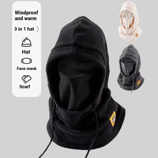 A 3-in-1 riding winter warm hat