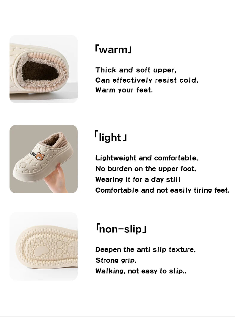 CozyStep™ Waterproof Cotton Slippers – Winter-Ready Comfort for Her & Him
