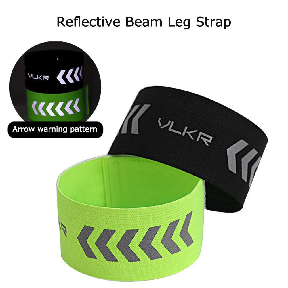 5-20PCS Reflective Beam Belts Multifunction Arm Ankle Leg Safety Bands for Cycling Durable Adjustable for Joggers Bikers Walkers