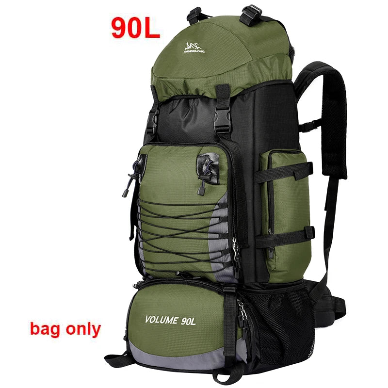 large 90-liter travel backpack
