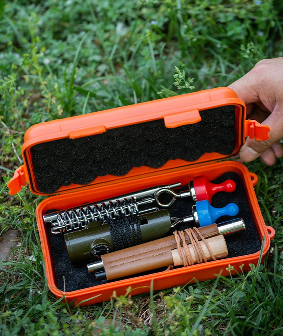 EDC Tool Box Outdoor Camping Survival Kit – Shockproof & Waterproof Case