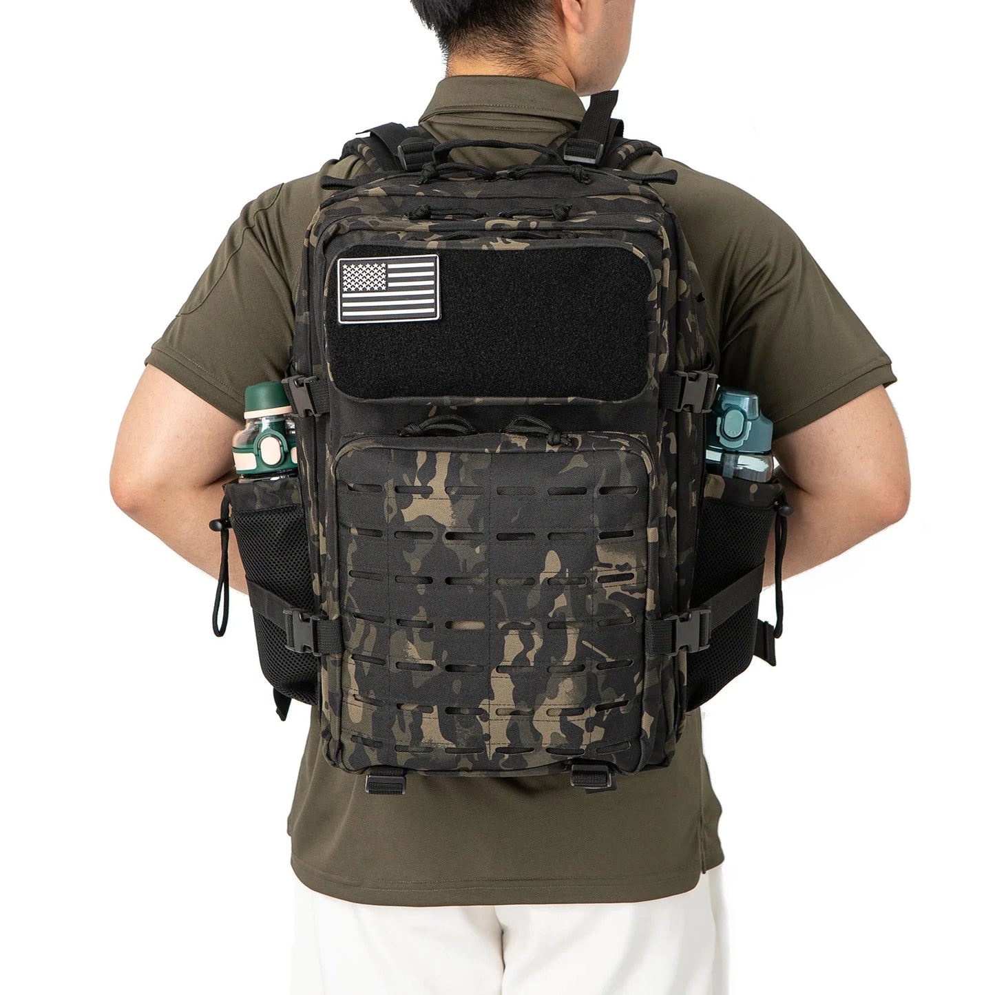 Men & Women – Laser-Cut MOLLE 3-Day Pack, Hiking, School,
