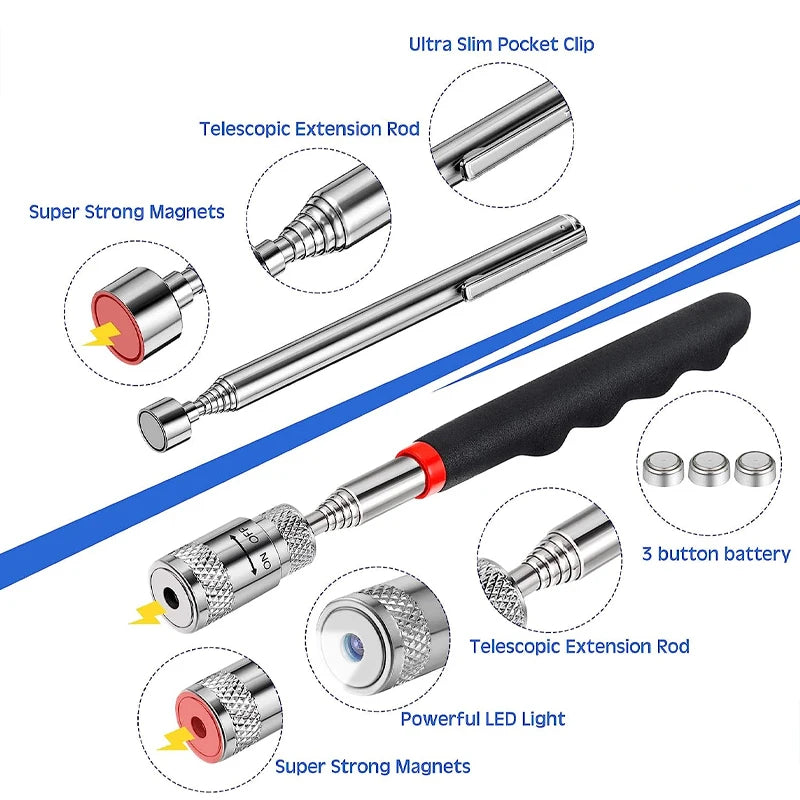 Mini Portable Telescopic Magnetic Pen Tool