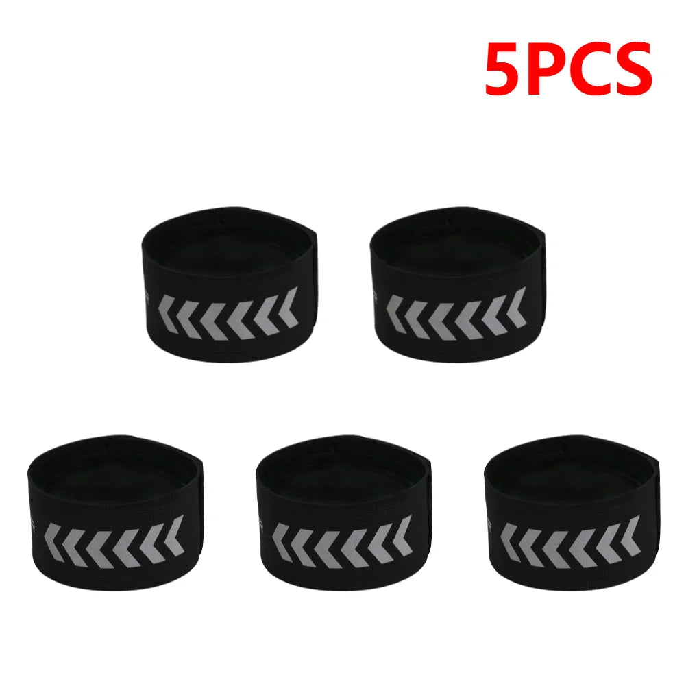 5-20PCS Reflective Beam Belts Multifunction Arm Ankle Leg Safety Bands for Cycling Durable Adjustable for Joggers Bikers Walkers