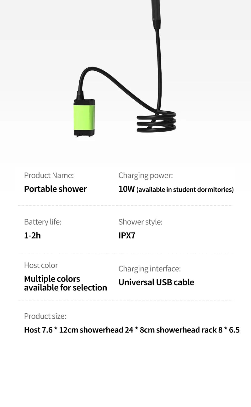 Camping Shower Pump or RV Outdoor Shower Kit