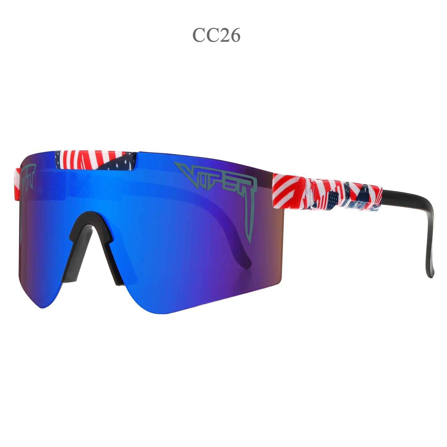 Adult UV400 Pit Viper Style Sport Sunglasses: