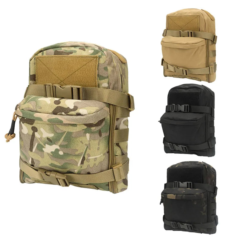 mini hydration backpack designed for tactical or outdoor use.s