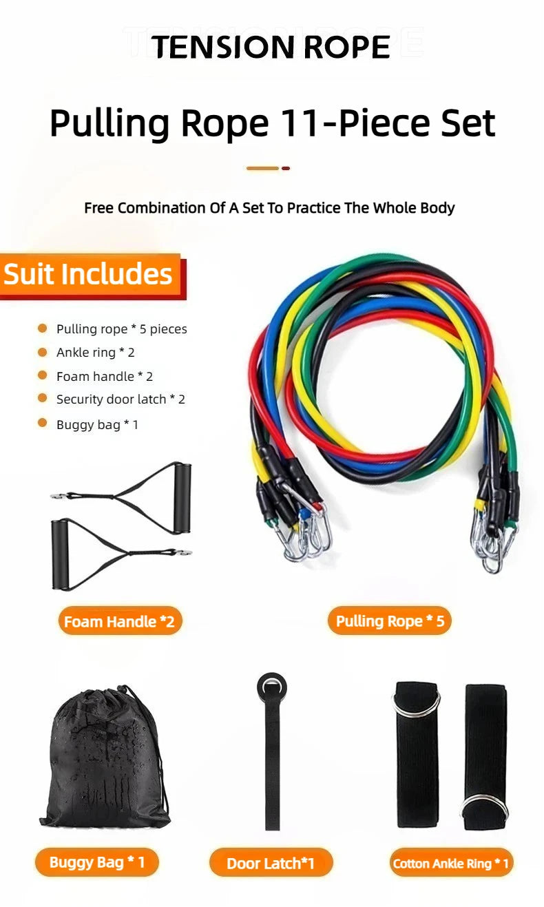 portable resistance bands often sold online for home