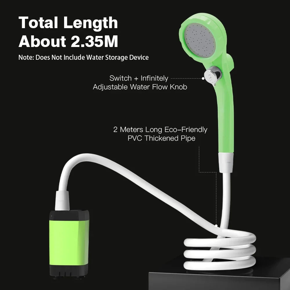 Camping Shower Pump or RV Outdoor Shower Kit