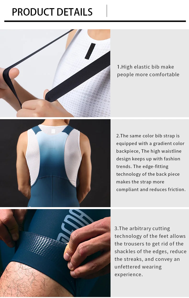 LAMEDA Professional Cycling Bibs for Men