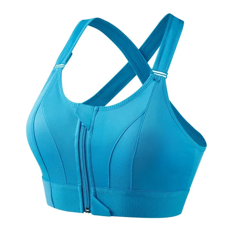 Shockproof Support, Elastic Fit, Slim Yoga Crop Top