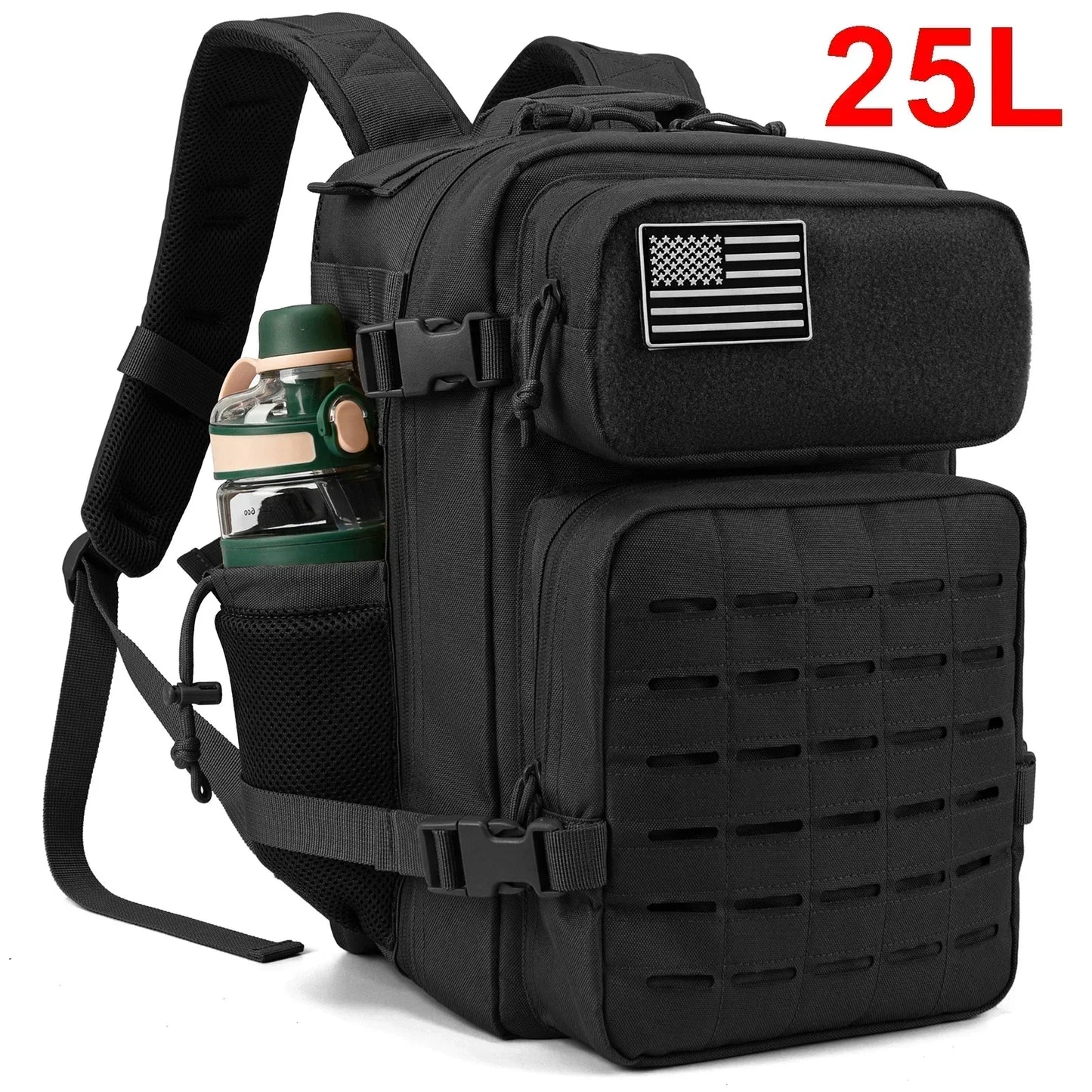 Men & Women – Laser-Cut MOLLE 3-Day Pack, Hiking, School,